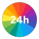 一日予定表: 1日のスケジュールを24時間の円グラフで管理 icon