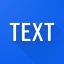 Simple text widget icon