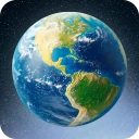 Carte de la Terre satellite icon