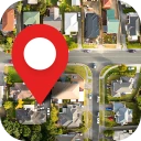 GPS 위성 뷰 지구 지도 icon