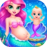 Mermaid Mommy Baby Care Game icon