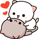 Animated Mochi Cat Stickers icon