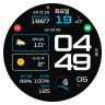 NW073 한글: Digital watch face icon