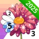 Coloriage cosy par numéro icon