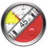 Clinometer + bubble level icon