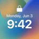 Verrouiller l'écran OS 17 icon