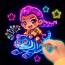 Magic Doodle: Neon Drawing icon