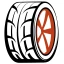 Wheel Size 車輪の大きさ icon