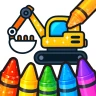 子どもぬりえ・お絵かき｜幼児知育学習 icon