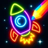 Magic Doodle Art - Neon Glow icon