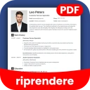 gjenoppta bygger Pdf CV maker icon
