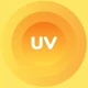 UV-indeks: Solbrunhed og sol icon