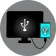 USB Connector Cast Phone to TV icon