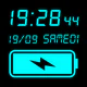 Horloge numérique fond d'écran icon