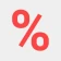 Discount and tax percentage ca icon