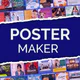 Créer affiche, publicitaire icon