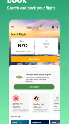 Ethiopian Airlines screenshot