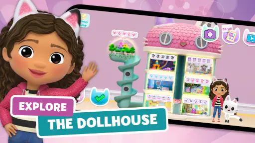 Gabby's Dollhouse: ألعاب قطط screenshot