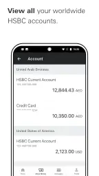 HSBC UAE screenshot