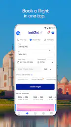 IndiGo Flight Ticket Booking screenshot