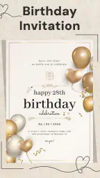 Invitation Card Maker + RSVP screenshot