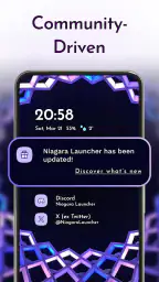 Niagara Launcher شاشة الرئيسية screenshot