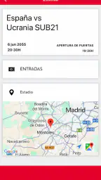 RFEF Tickets screenshot