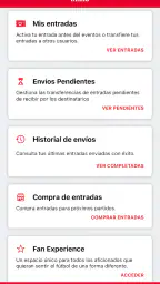 RFEF Tickets screenshot