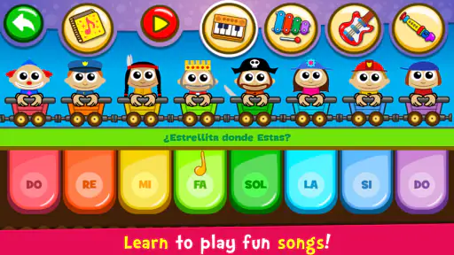 أطفال البيانوالموسيقى والأغاني screenshot