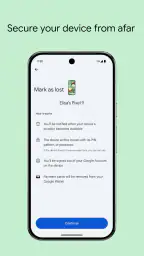 "مركز العثور" من Google screenshot