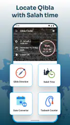 بوصلة القبلة مع توقيت صلاح screenshot