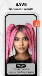 جرب قصات الشعر باستخدام ai screenshot