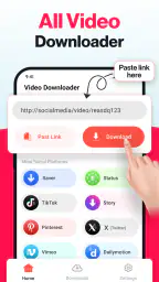 جميع تطبيقات تنزيل الفيديو screenshot