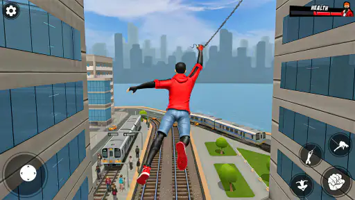 لعبة أكشن مقاتل الحبل screenshot
