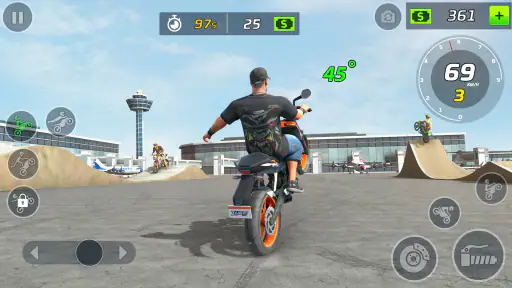 لعبة حركات بهلوانية بالدراجة screenshot