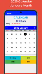 2026 Kalender screenshot