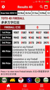 4D Result MY & SG 4D History screenshot