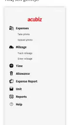 Acubiz screenshot