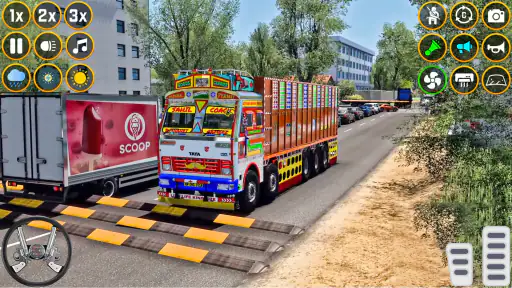 Ægte indiske lastbilspil 3d screenshot