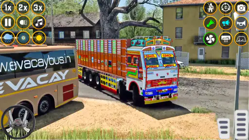 Ægte indiske lastbilspil 3d screenshot