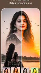 AI Saree & Dress Swap: MiSaree screenshot