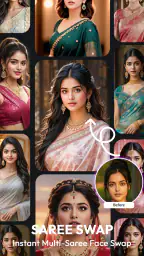 AI Saree & Dress Swap: MiSaree screenshot
