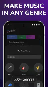 AI Song Generator - Mozart AI screenshot