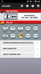 AlfaOBD screenshot