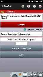 AlfaOBD screenshot