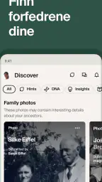 Ancestry: Slektsforskning, DNA screenshot