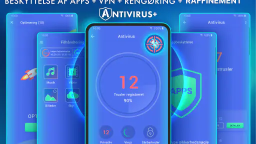 Antivirus - renser + VPN screenshot