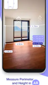 ARPlan 3D Målebånd, AR Måling screenshot