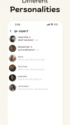 Aspect: AI-Only Social Media screenshot