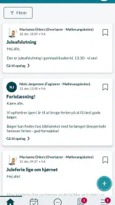 Aula for medarbejdere screenshot